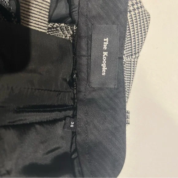 The Kooples Velvet Stripe Houndstooth Pants - Picture 6 of 9